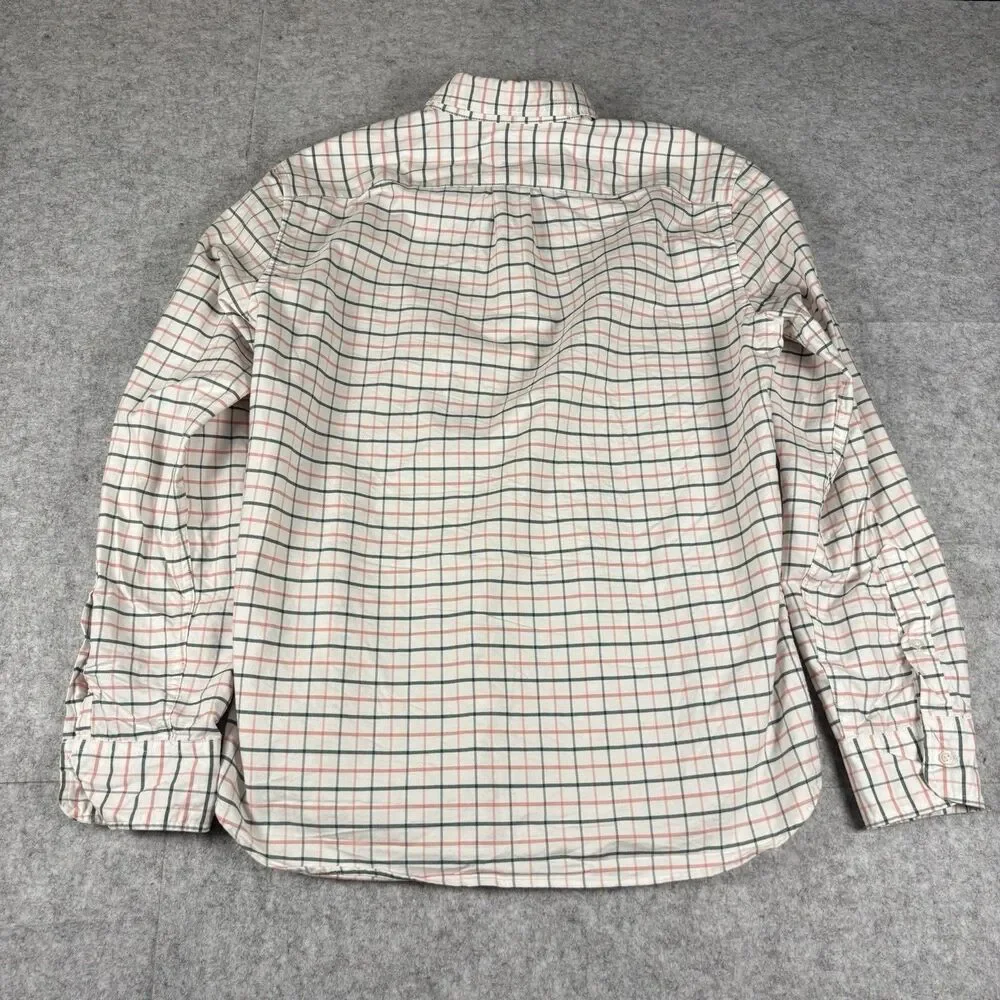 J.CREW Oxford Flex Slim Long Sleeve Button Down Striped Shirt Mens Large NWOT